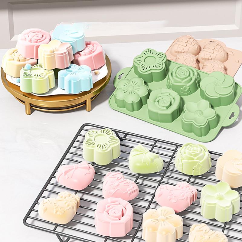Soap Making Jelly - قالب سيليكون على شكل زهرة، 6