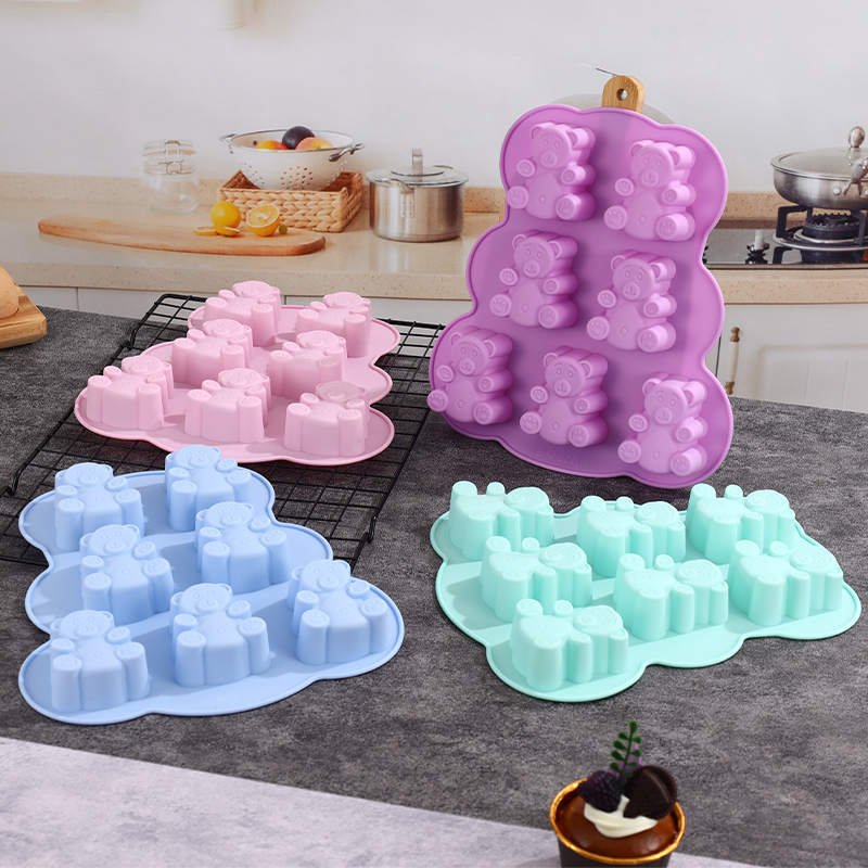 Soap Making Jelly - سيليكون قوالب الدب غائر ، قوالب