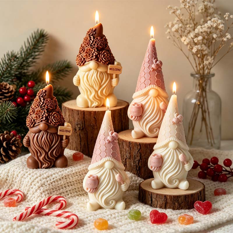 Soap Making Gifts - قالب سيليكون لصنع شموع العلاج بالروائح،