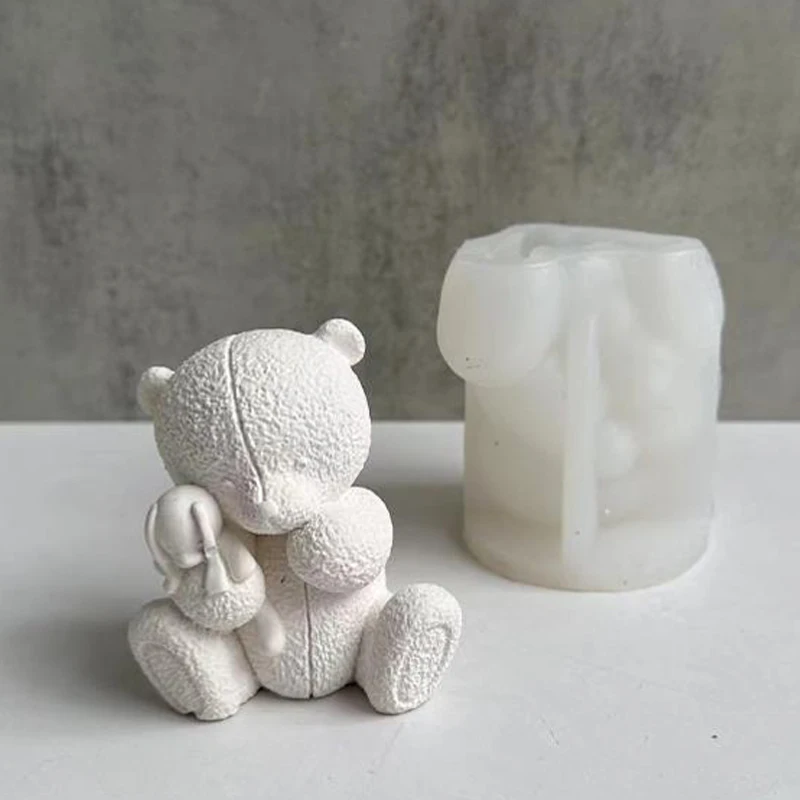 Soap Making Equipment For Beginners - المنسوجة الدب شمعة قالب من السيليكون