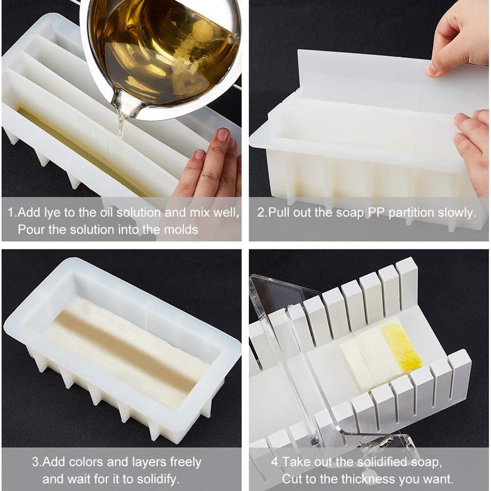 قالب صابون سيليكون 42 أونصة مع - مراجعة Soap Making Accessories وسعره
