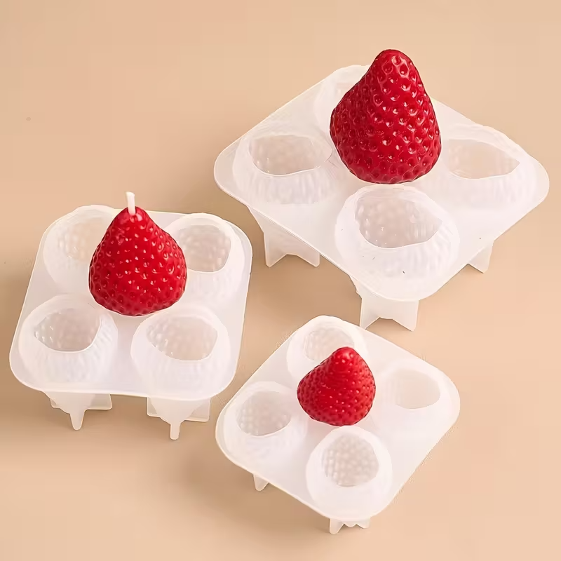 قالب شمع سيليكون على شكل فراول - مراجعة Soap Making Gifts وسعره