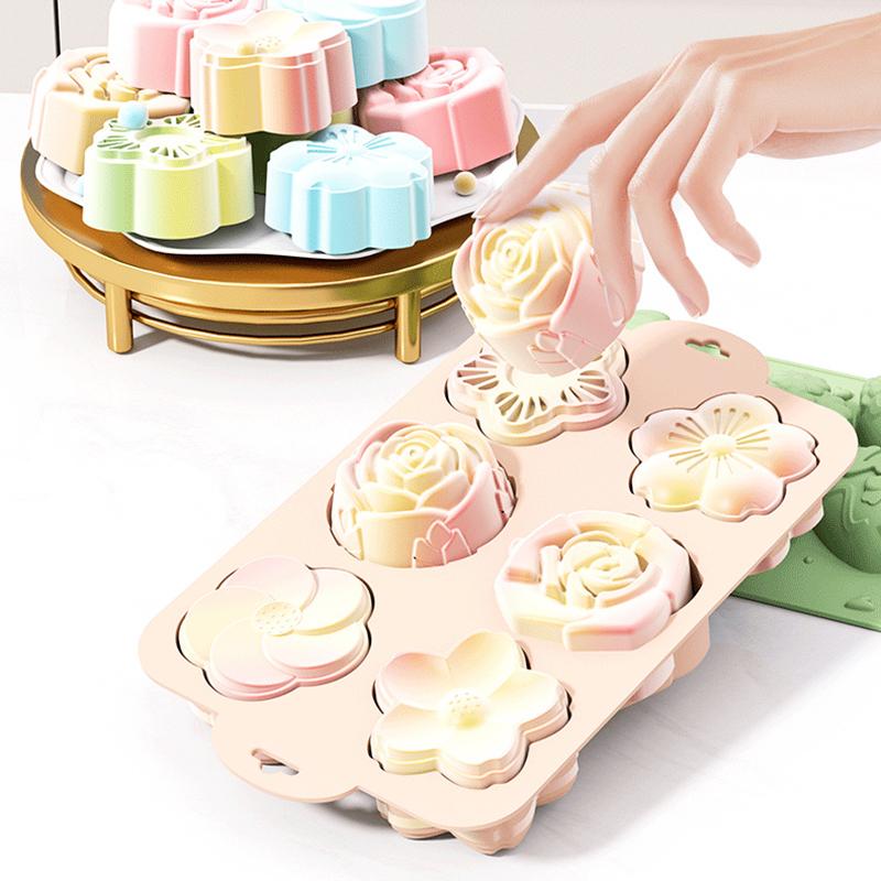 قالب سيليكون على شكل زهرة، 6 ت - مراجعة Soap Making Jelly وسعره
